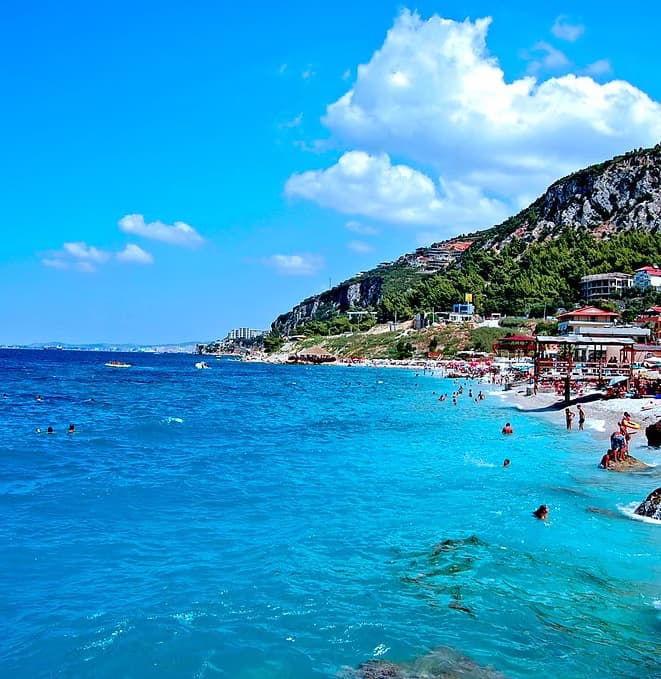 The Albanian Adriatic coast.