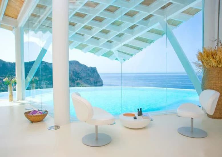Sea-facing apartments at Santo Resort.